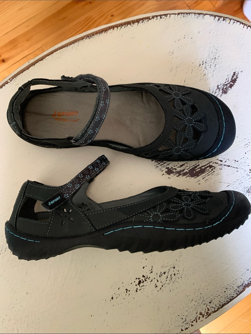 JSport by Jambu Charcoal Sandal Mary Jane